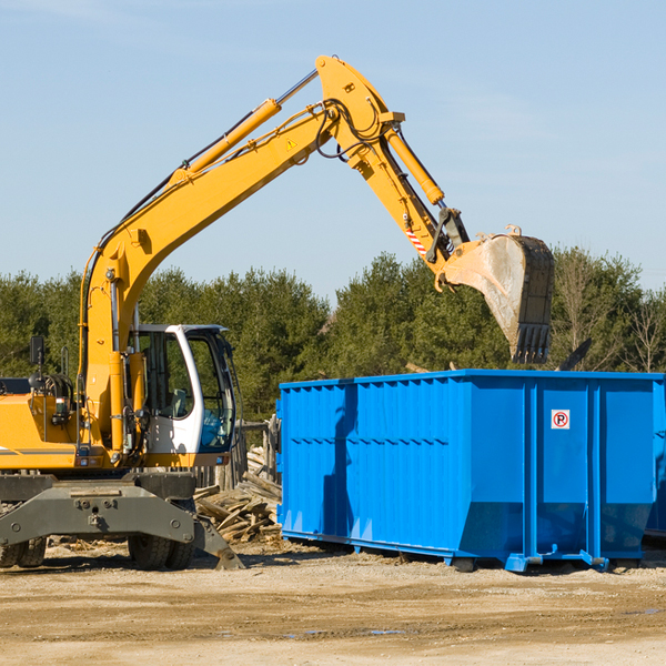 what size residential dumpster rentals are available in Parshall North Dakota